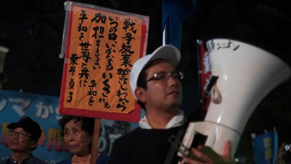 Dentro de Japón hubo protestas anti nucleares.