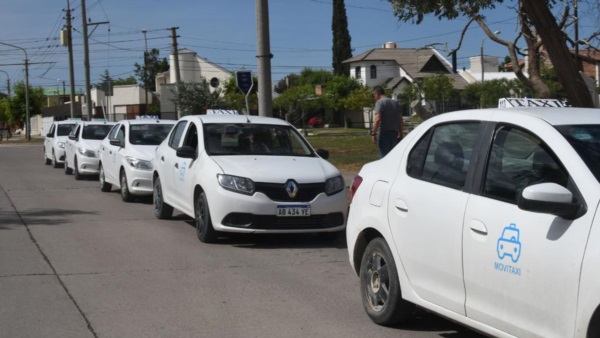 Parada de taxis en Puerto Madryn.