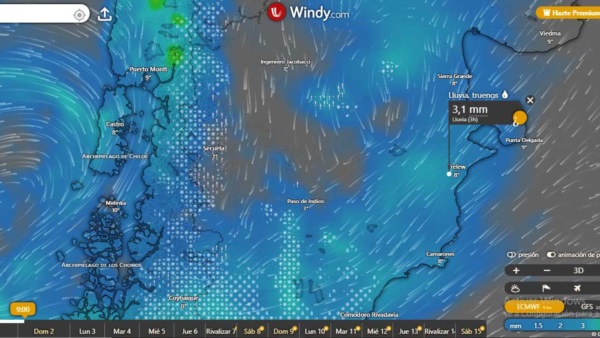 Imagen: Windy.com