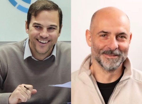 Gastón Cuis Táccari y Hernán “Pollo” Pereyra, concejales. 