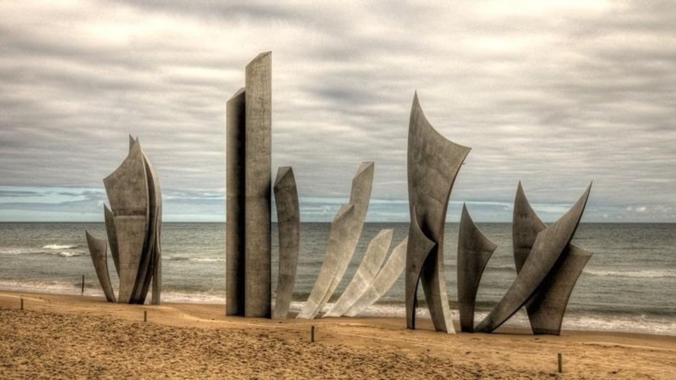 Las playas del Día D en Normandía, un sitio que definió a la Segunda Guerra Mundial.