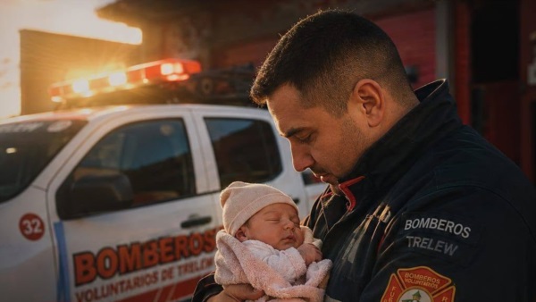 Una bebé de siete días fue asistida por los bomberos. Imagen ilustrativa.