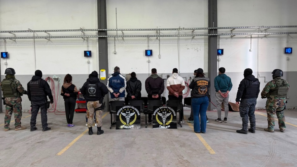 Detenidos en el megaoperativo.