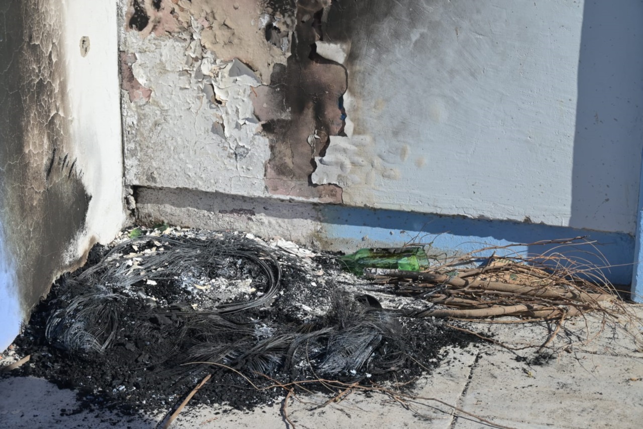 Incendio en Escuela 174 | Fotografía Sergio Esparza - Diario Jornada