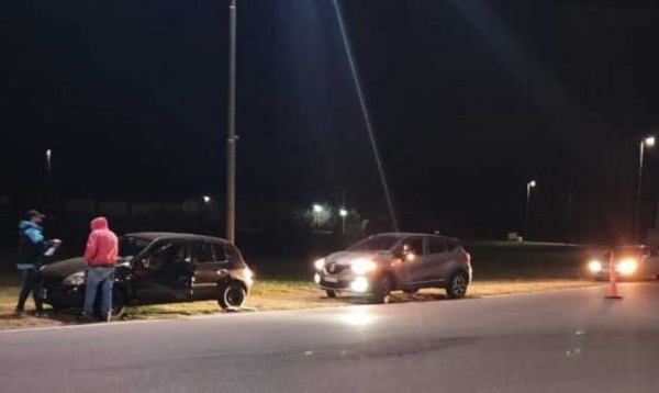 Controles en el acceso a Madryn.
