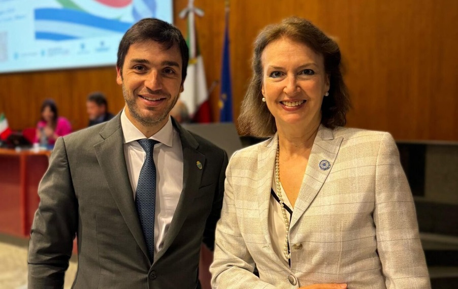 Torres y Mondino, en un acto en 2024.