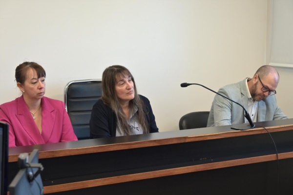 Marín (izquierda), González y Nápoli, los jueces revisores. 