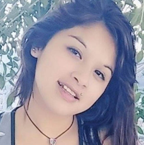Candela González, la víctima del crimen con 14 años. 