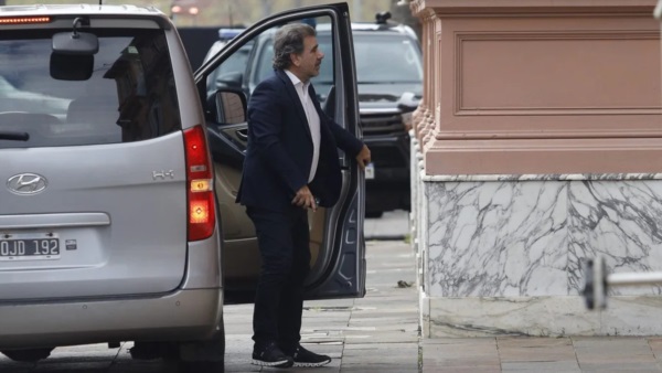 Ritondo llega a la Casa Rosada, a la que suele visitar casi tanto como en tiempo de Macri.
