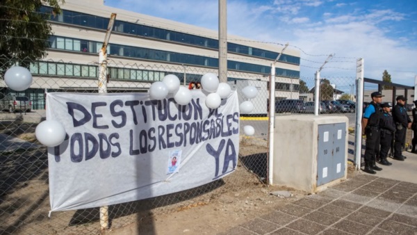 La ciudad judicial fue nuevamente escenario de otra protesta.