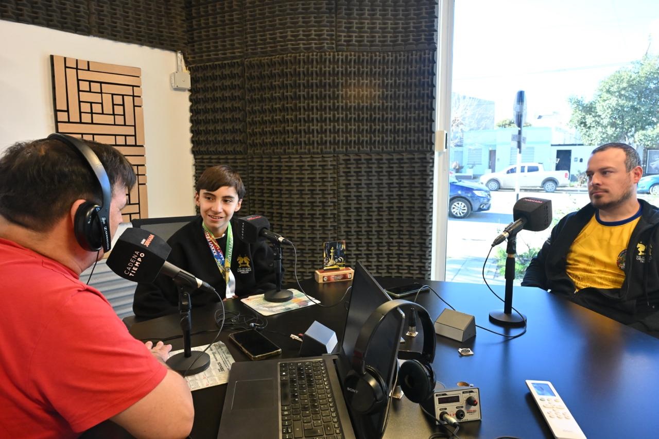 (Alfonso y Marcos visitaron "Tiempo Deportivo"/Foto: Daniel Feldman).