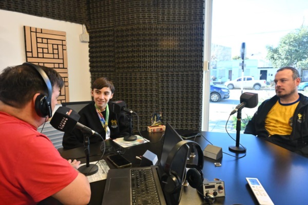 (Alfonso y Marcos visitaron "Tiempo Deportivo"/Foto: Daniel Feldman).