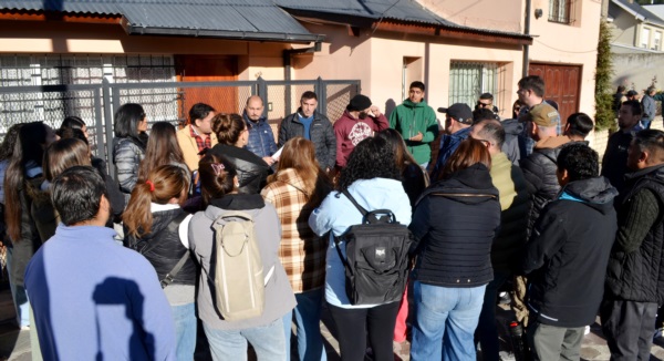 La protesta de los exempleados del Casino. 