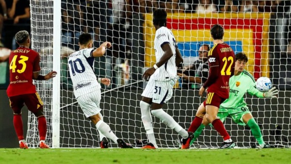 Lautaro Martínez rescató un empate para el Inter ante Roma en un emocionante duelo.