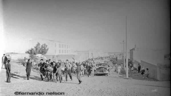 Recorrida desde la vieja cancha al centro de Rawson. Foto de Fernando "Cacho" Nelson.