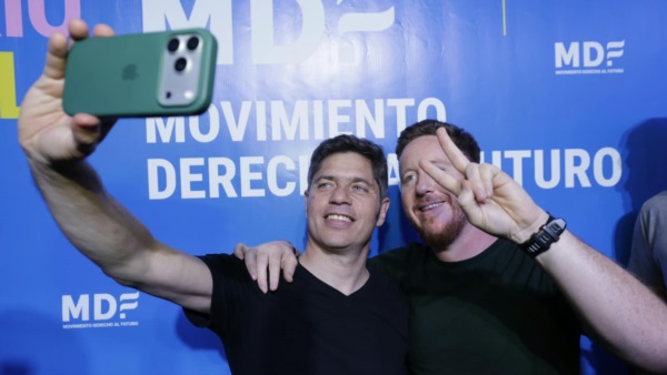 Dante Bowen con el gobernador bonaerense.