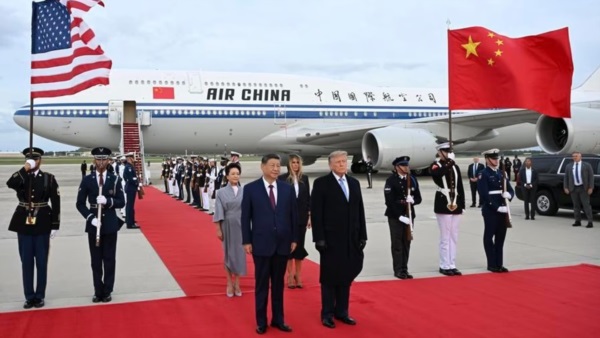 Recibimiento de la comunidad china en los Estados Unidos para el presidente Xi Jinping. Foto: Agencia NA (Xinhua).