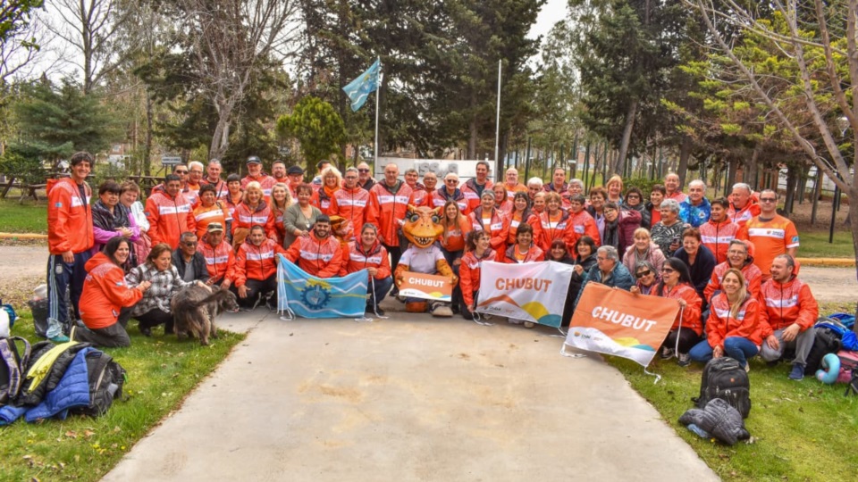 La delegación rumbo a San Juan.