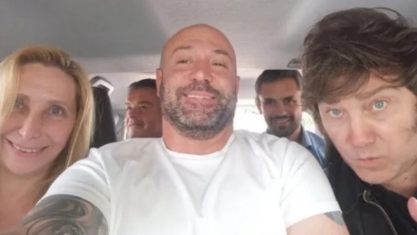  Diego Spagnuolo, Karina y Javier Milei y Martin Menem.