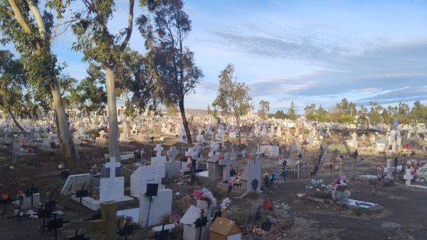 El cementerio Oeste de Comodoro Rivadavia.